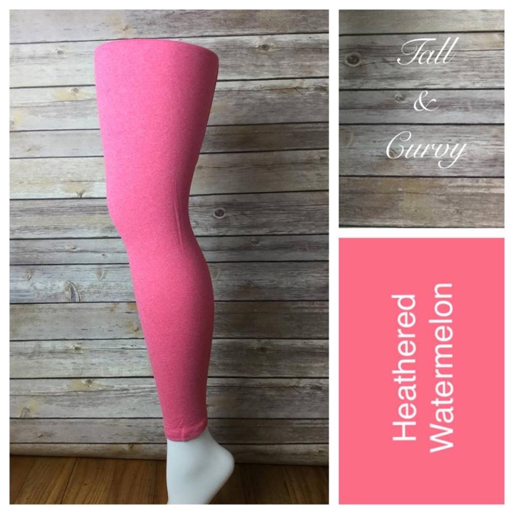 New LuLaRoe TC heathered watermelon leggings